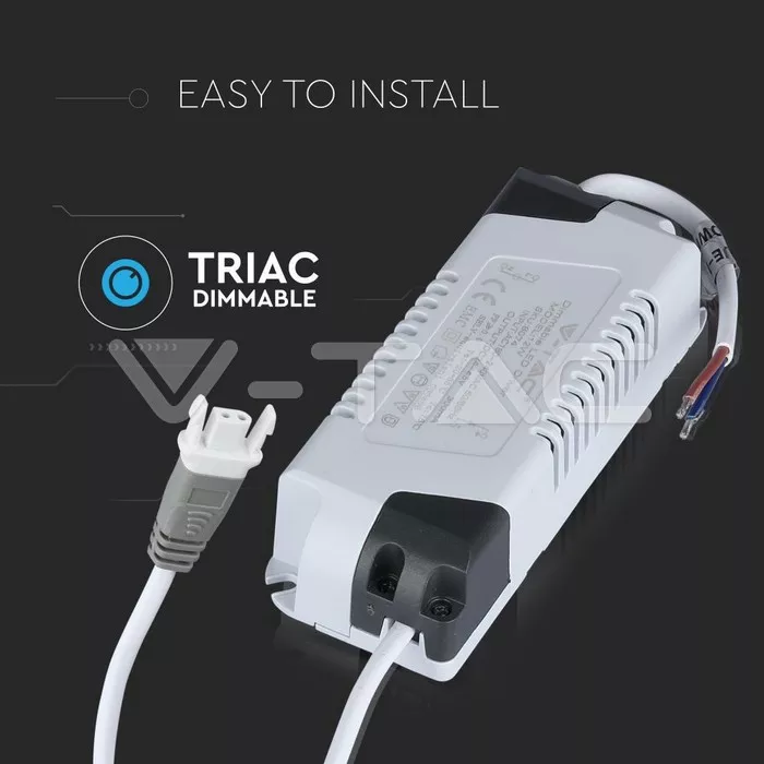 Driver pentru panou LED 12W 24-45VDC 300mA cu control variatie intensitate dimmer V-TAC - imagine 2