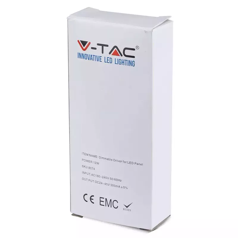 Driver pentru panou LED 12W 24-45VDC 300mA cu control variatie intensitate dimmer V-TAC - imagine 4