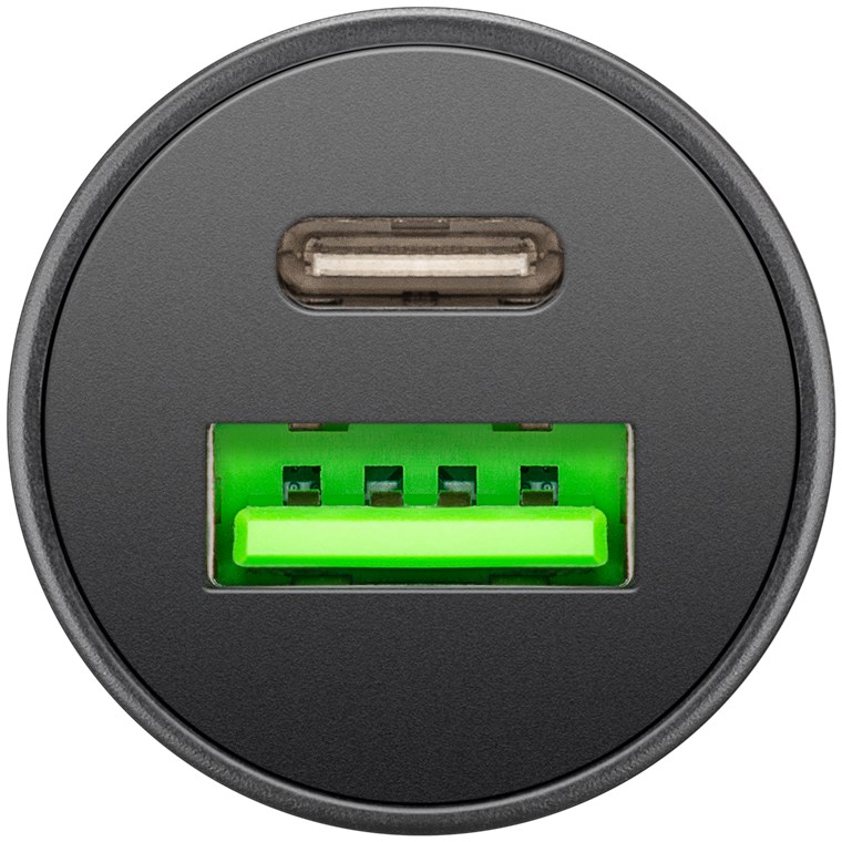 Incarcator auto 12/24V bricheta - DUAL USB A QC3.0/USB TYPE C FAST CHARGER PD 30W 55634 Goobay - imagine 3