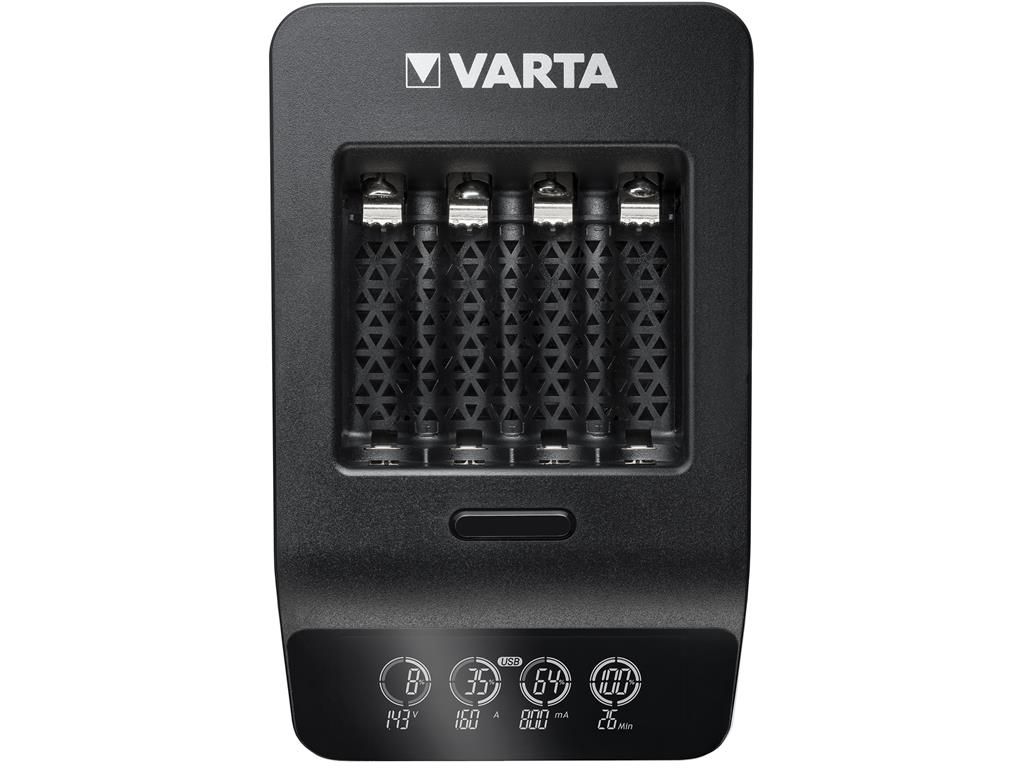 Incarcator Varta LCD Smart Charger+ 57684 NiMH AAA AA + 4 acumulatori AA 2100 mAh - imagine 3