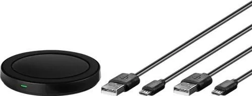 Incarcator wireless plat (S) pentru smartphone/dispozitiv compatibil Qi negru Goobay - imagine 2