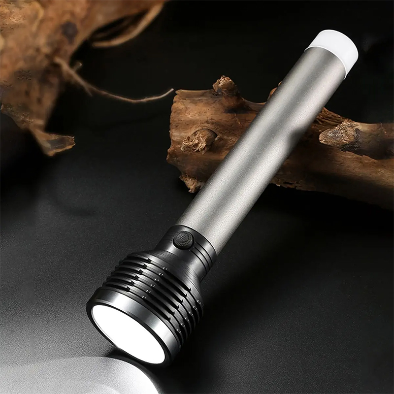 Lanterna aluminiu LED 5W gri acumulator 3.7V PLATINET PAF07 - imagine 2