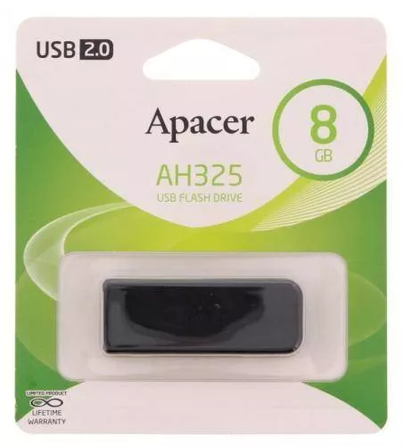 Memorie flash USB 2.0 8GB Apacer negru retractabil - imagine 3