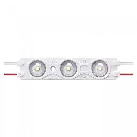 Modul 3 LED-uri 12V 1.5W 150lm SMD2835 rosu IP67 V-TAC - imagine 2