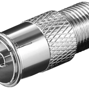 Mufa adaptor cablu coaxial mama TV - F mama din cupru Goobay