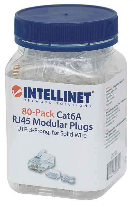 Mufa retea cu ghidaj RJ45 8P8C CAT6A neecranata 22-26 AWG 790659 Intellinet - imagine 2