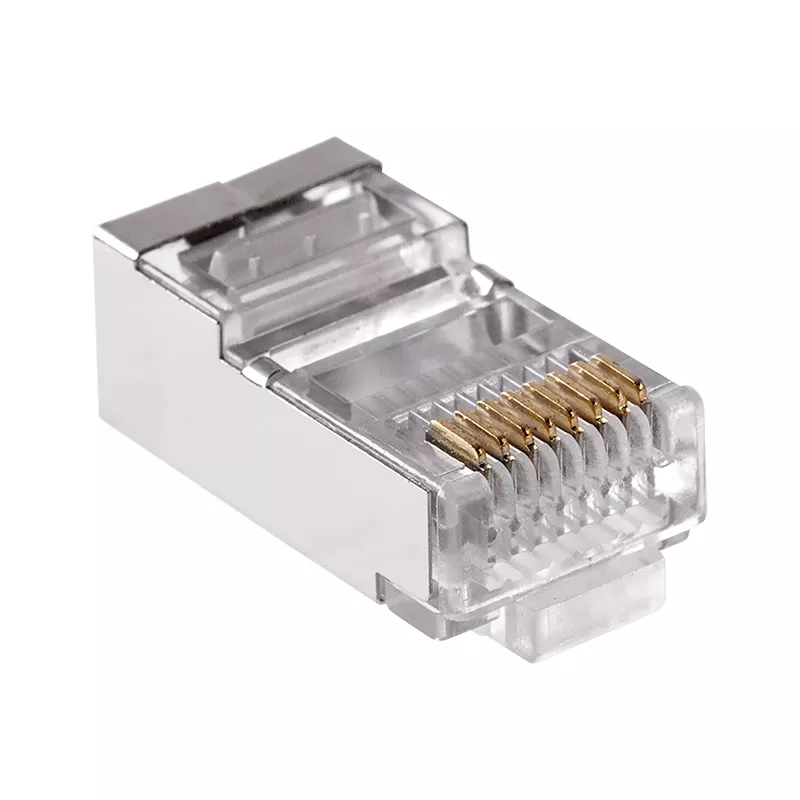 Mufa tata RJ45 8P8C Cat6e FTP ecranata PASS THROUGH EUROKOMP E5944 TEL0074 - imagine 2