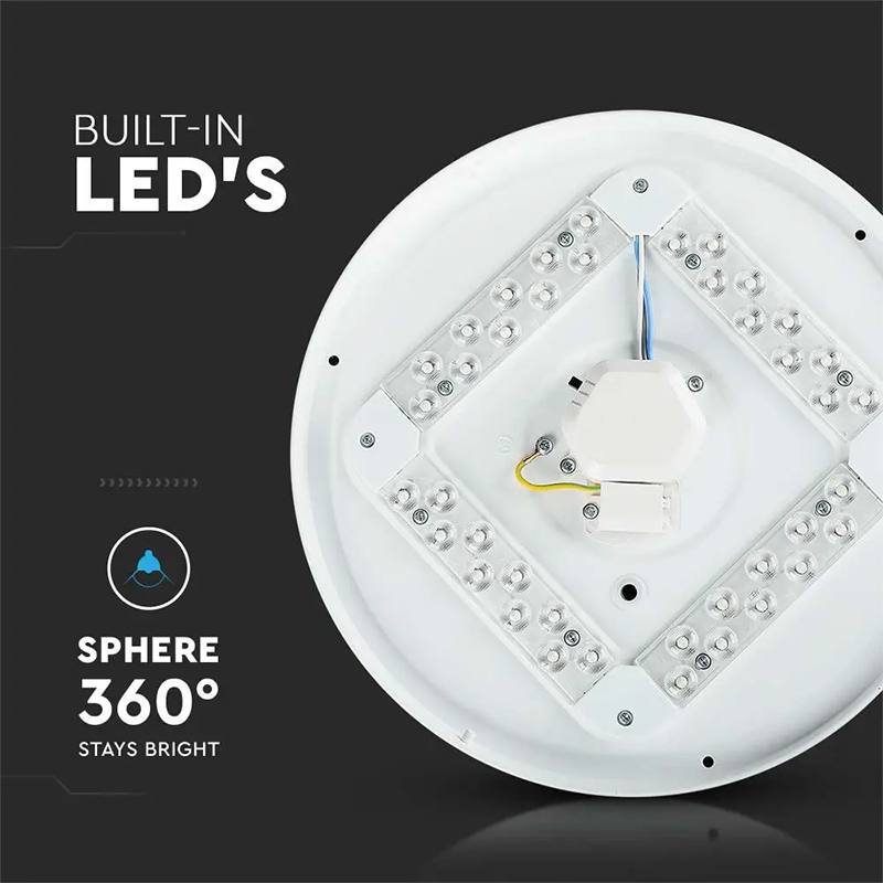 Plafoniera LED 36W 3900lm 48cm 3 in 1 Model stelute V-Tac SKU-217608 - imagine 9