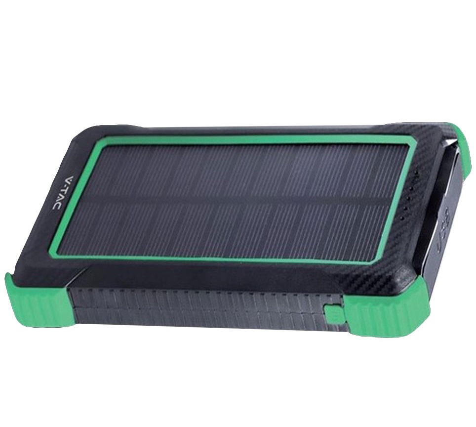 POWER BANK 10000mAh cu incarcare solara si Wireless V-TAC SKU-7835 - imagine 2