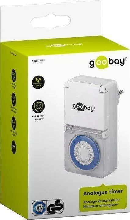 Priza programabila mecanica pentru exterior Goobay - imagine 2