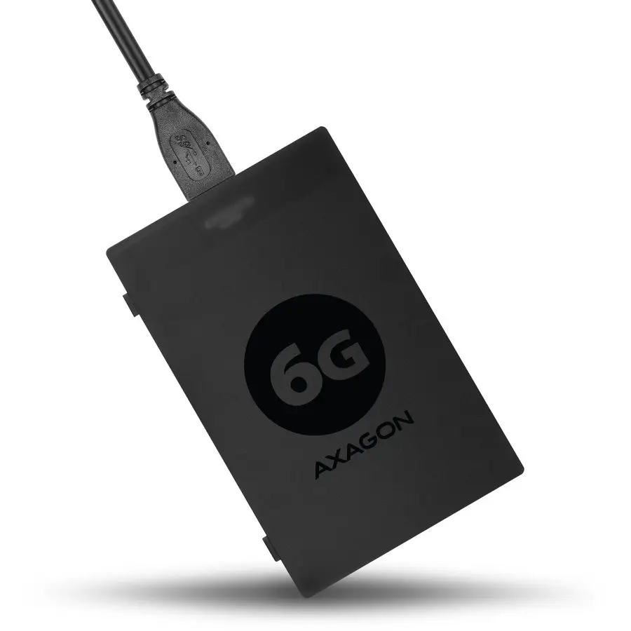 Rack Extern AXAGON ADSA-1S6 USB 3.0 SATA 6G UASP HDD Adaptor Extern 2.5" negru - imagine 3