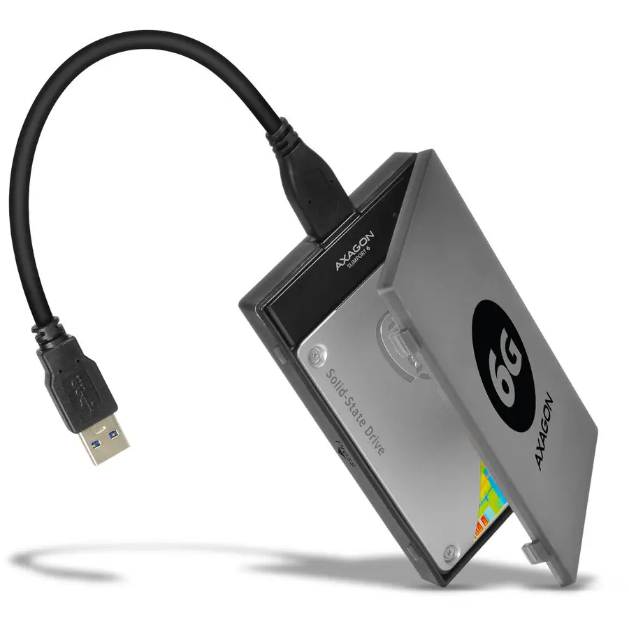 Rack Extern AXAGON ADSA-1S6 USB 3.0 SATA 6G UASP HDD Adaptor Extern 2.5" negru