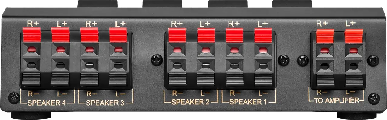 Selector difuzoare stereo pentru a conecta pana la 4 perechi de difuzoare Goobay - imagine 2
