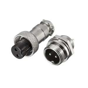 Set conectori mama+tata 2pini 13mm tip pentru microfon