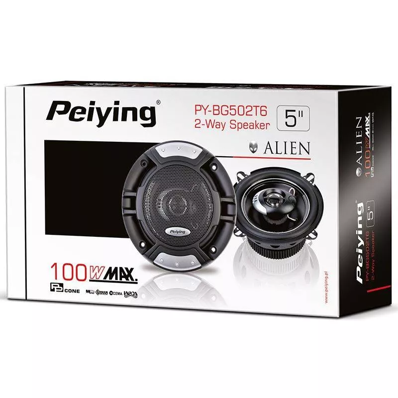 Set difuzoare auto 5 inch 13cm ALIEN Peiying 100W 2buc - imagine 10