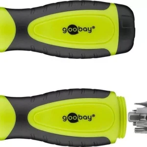 Set surubelnita cu clichet 12biti CrV 3x capete plane 4mm 5mm 6mm 4x Phillips PH0 PH1 PH2 PH3 3x Torx T15 T20 T25 2x hexagonale