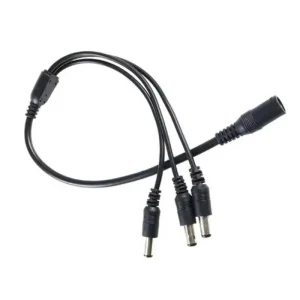 Spliter cablu alimentare cu mufa mama 5.5x2.1 mm la 3x tata 5.5x2.1 mm