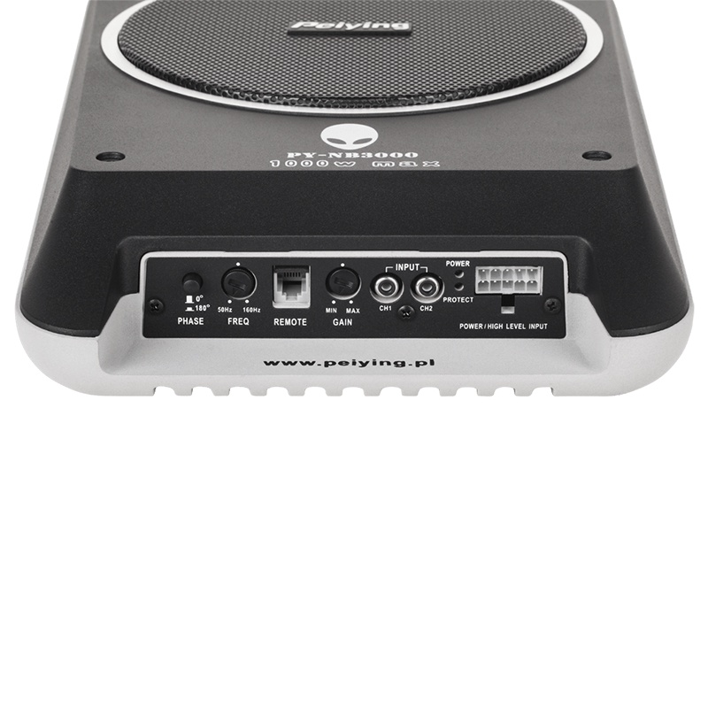 SUBWOOFER ACTIV 200W 4 OHMI 30Hz - 200Hz PY-NB3000 ALIEN 350x235x70 mm Peiying - imagine 3