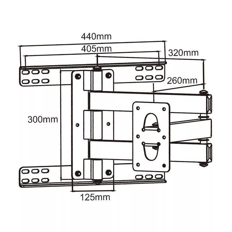 Suport Plasma / LCD negru Cabletech - imagine 2