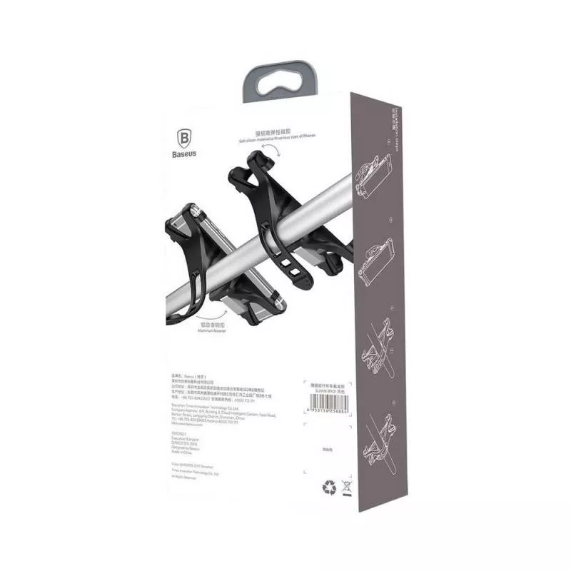 Suport telefon pentru bicicleta Baseus Miracle Negru - imagine 2