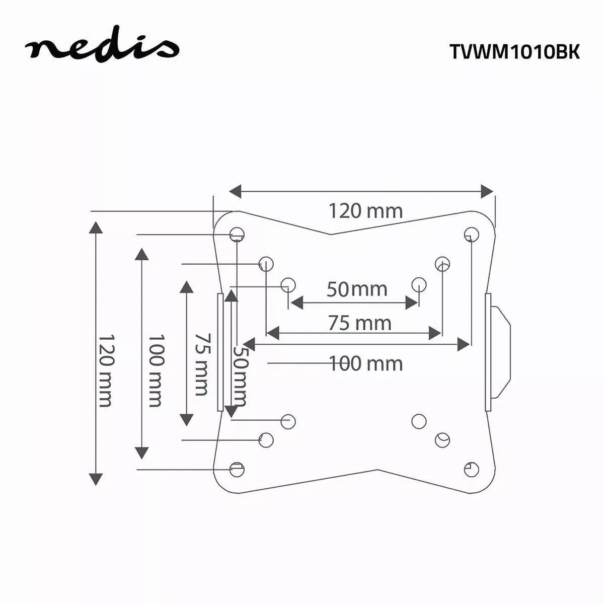Suport TV de perete 13-27 inch 30kg Nedis - imagine 4