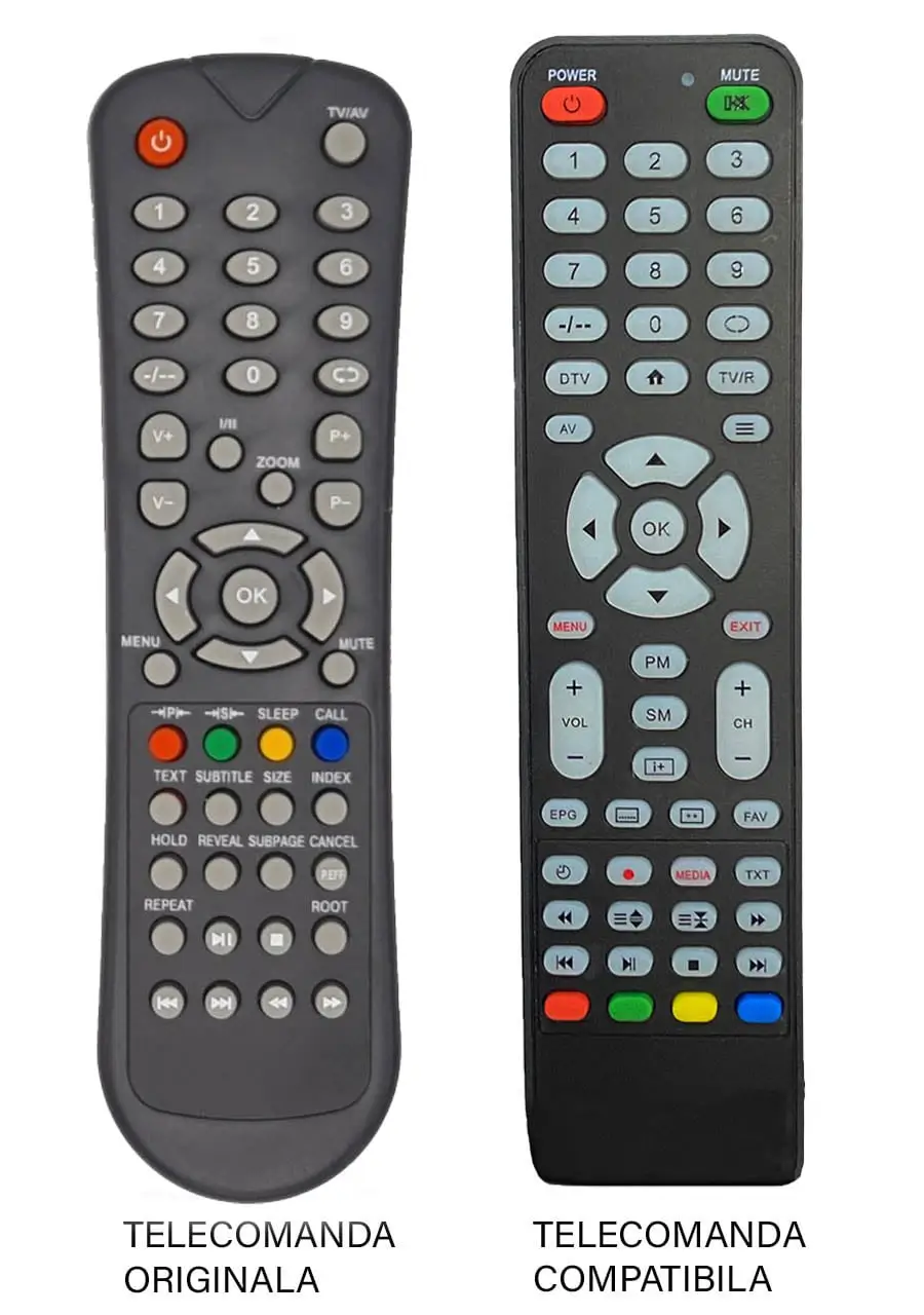 Telecomanda inlocuitoare TV Edelstein Hyundai Horizon 32EA400 compatibila Cod ER 1124 MFY 1114 (27-2) - imagine 2