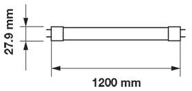 Tub LED T8 120cm 18W plastic 6400K V-Tac cu chip SAMSUNG - imagine 2