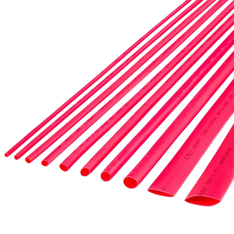 Tub termocontractabil rosu CB-HFT 1.5/0.75mm 1m flexibil fara halogeni rezistent la flacara 1buc Rebel NAR0252.1-1